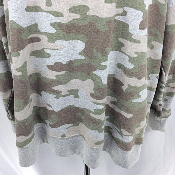 Eddie Bauer Legend Wash Sweatshirt Womens Size T2XL Tall 2XL Camo Raglan Sleeve - Picture 6 of 8